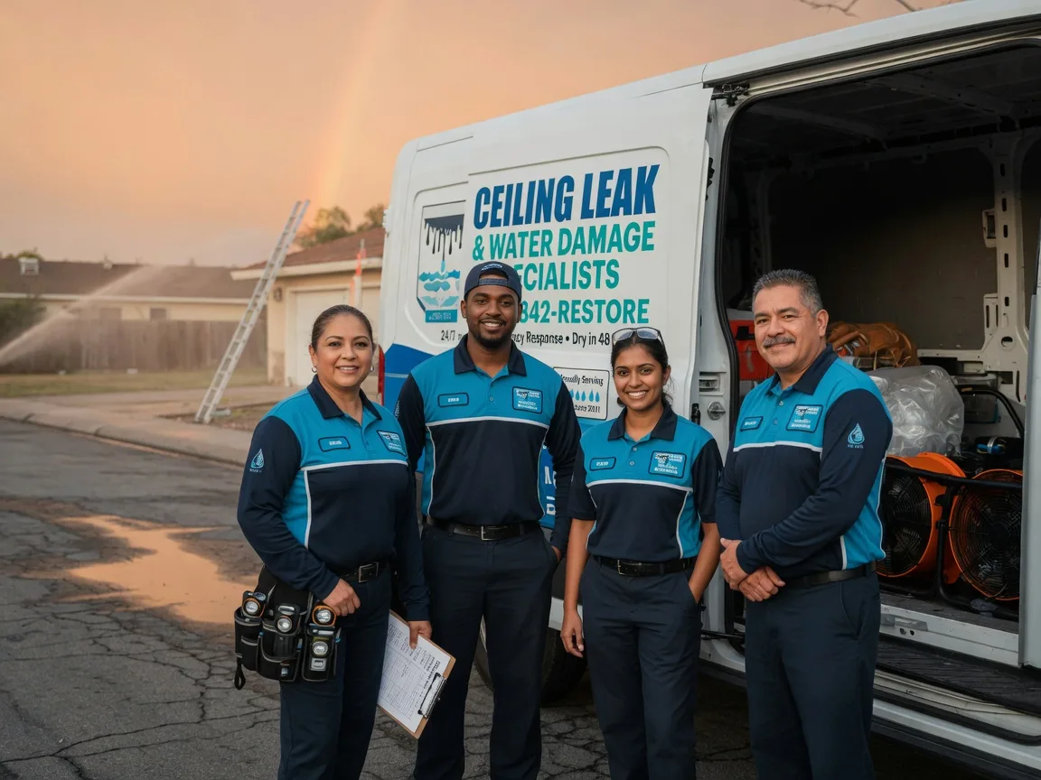 Ceiling Leak Cleanup company in Mahaffey, PA