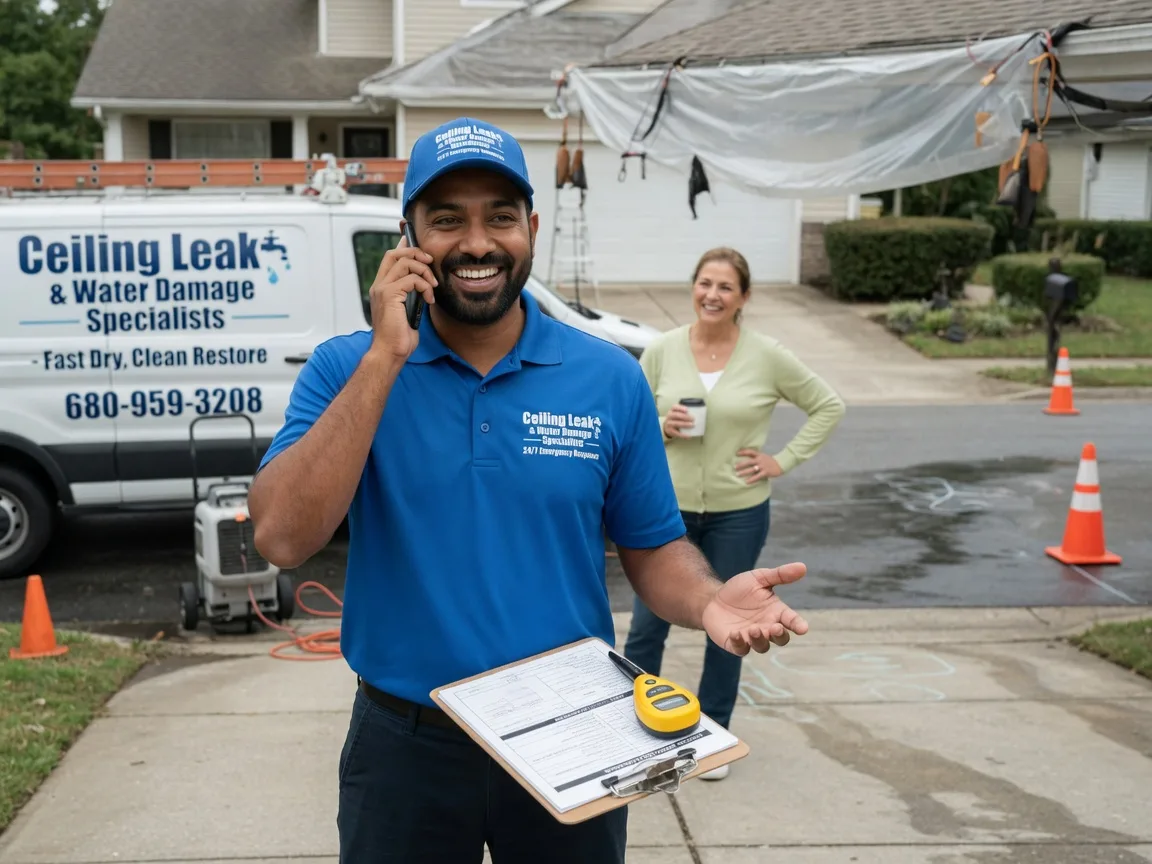 Ceiling Leak Cleanup Mahaffey, PA FAQs